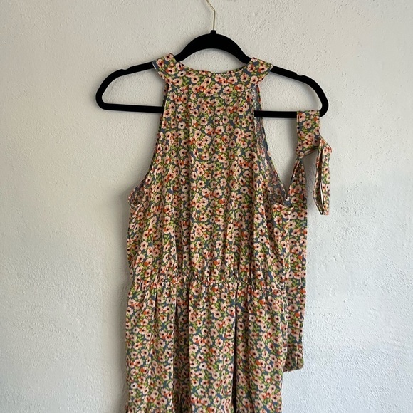 Lapentry Woman Floral Summer Bo-Ho Tie- Waist Yoke Maxi Dress, Size Large - Picture 4 of 9